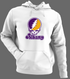 Albany Stealie Premium Unisex Hoodie — Design: Albany University at — White/Grey