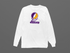 Albany Stealie Premium Unisex Long-Sleeve — Design: Albany University at — White