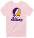 Albany Stealie Premium Unisex T-Shirt — Design: Albany University at — Light Pink