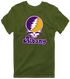 Albany Stealie Premium Unisex T-Shirt — Design: Albany University at — Military Green