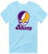 Albany Stealie Premium Unisex T-Shirt — Design: Albany University at — Light Blue
