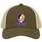 Albany Stealie Premium Unisex Trucker Cap — Design: Albany University at — Moss/Khaki