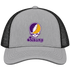 Albany Stealie Premium Unisex Trucker Cap — Design: Albany University at — Heather Grey/Black