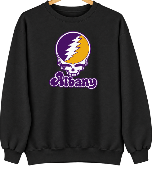 Albany Stealie Premium Unisex Crewneck — Black