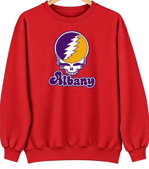 Albany Stealie Premium Unisex Crewneck — Red