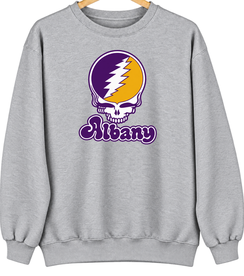 Albany Stealie Premium Unisex Crewneck — Sport Grey