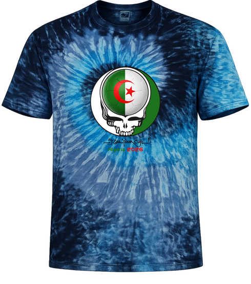 Algeria FIFA World Cup Stealie Tie-Dye T-Shirt