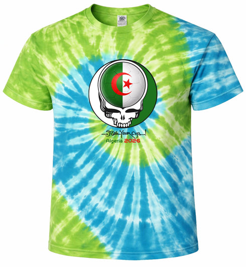 Algeria FIFA World Cup Stealie Tie-Dye T-Shirt