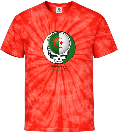 Algeria FIFA World Cup Stealie Tie-Dye T-Shirt