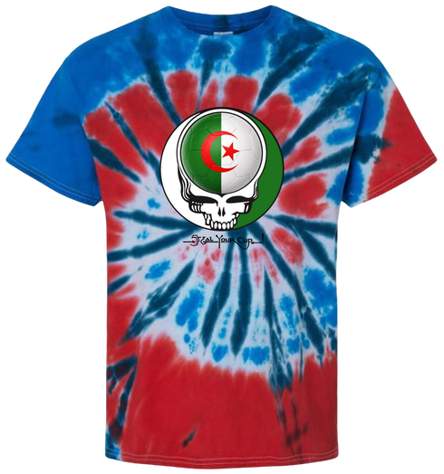Algeria FIFA World Cup Stealie Tie-Dye T-Shirt