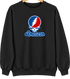 American Stealie Premium Unisex Crewneck — Design: American University — Black