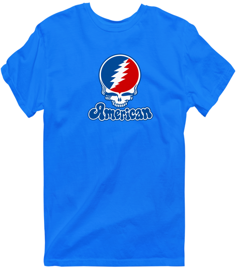 American Stealie Premium Unisex T-Shirt — Design: American University — Royal