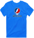 American Stealie Premium Unisex T-Shirt — Design: American University — Royal