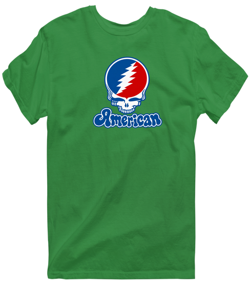 American Stealie Premium Unisex T-Shirt — Design: American University — Irish Green