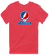American Stealie Premium Unisex T-Shirt — Design: American University — Heather Red