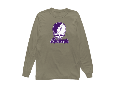 Amherst Stealie Premium Unisex Long-Sleeve — Design: Amherst College — Sandstone