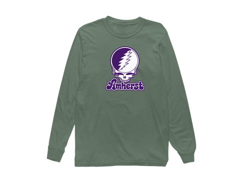 Amherst Stealie Premium Unisex Long-Sleeve — Design: Amherst College — Light Green