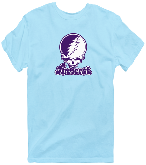 Amherst Stealie Premium Unisex T-Shirt — Design: Amherst College — Light Blue