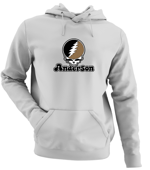 Anderson Stealie Premium Unisex Hoodie — Design: Anderson University — Sport Grey