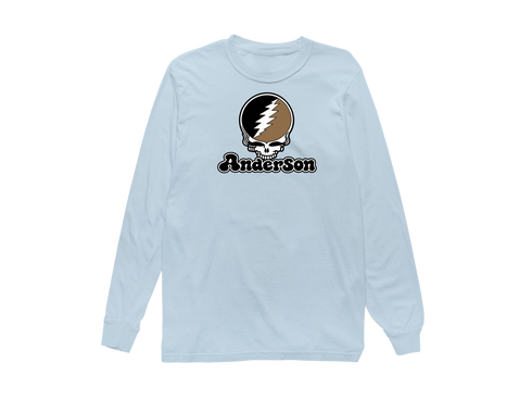 Anderson Stealie Premium Unisex Long-Sleeve — Design: Anderson University — Chambray