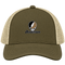 Anderson Stealie Premium Unisex Trucker Cap — Design: Anderson University — Moss/Khaki