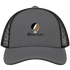 Anderson Stealie Premium Unisex Trucker Cap — Design: Anderson University — Charcoal/Black