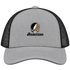 Anderson Stealie Premium Unisex Trucker Cap — Design: Anderson University — Heather Grey/Black