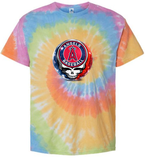 Los Angeles Angels Crystal Stealie Tie-Dye T-Shirt