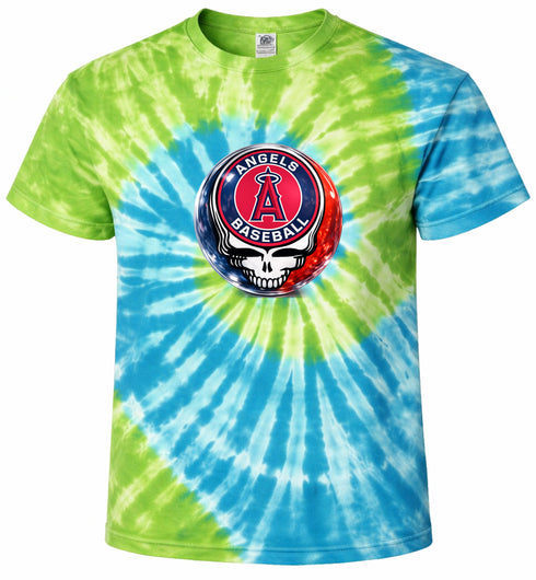 Los Angeles Angels Crystal Stealie Tie-Dye T-Shirt