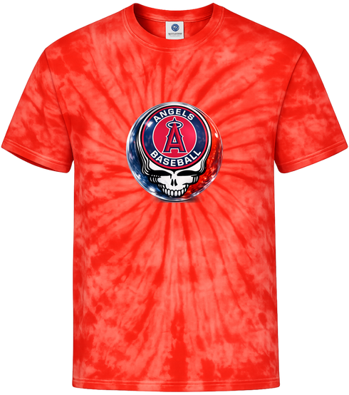 Los Angeles Angels Crystal Stealie Tie-Dye T-Shirt