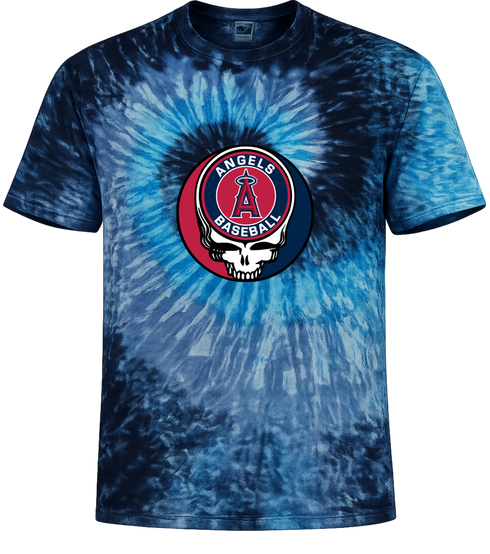 Los Angeles Angels Stealie Tie-Dye T-Shirt