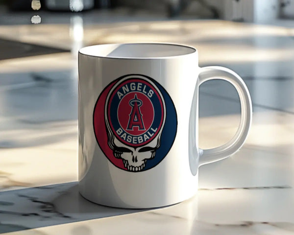 Grateful Dead - Los Angeles Angels Stealie 15 Ounce Coffee Mug - StealieShop