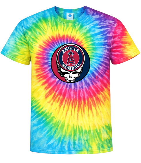 Los Angeles Angels Stealie Tie-Dye T-Shirt