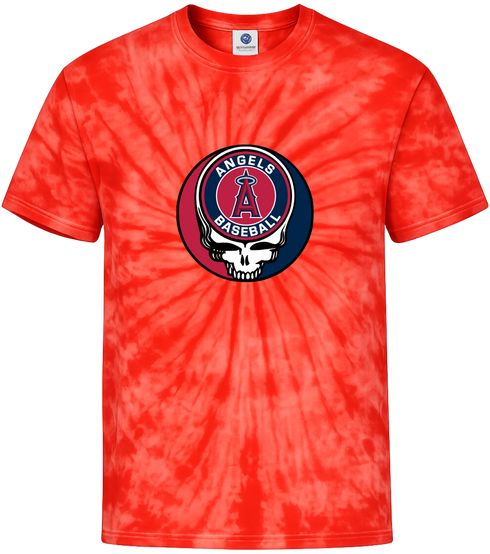 Los Angeles Angels Stealie Tie-Dye T-Shirt