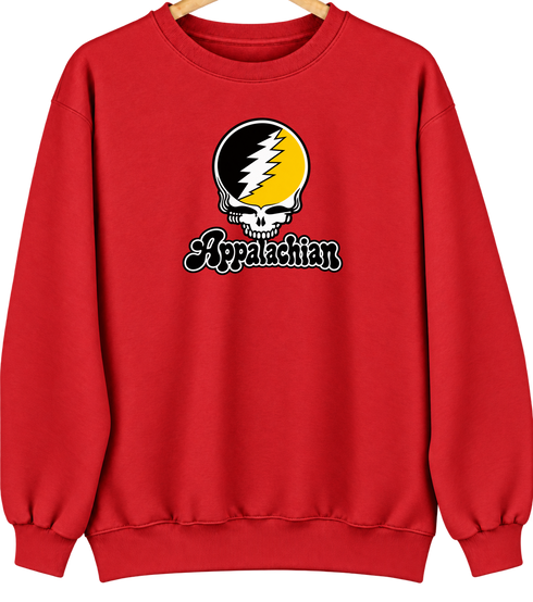 Appalachian Stealie Premium Unisex Crewneck — Design: Appalachian State University — Red