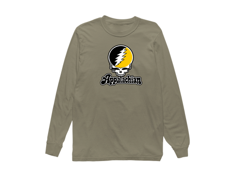 Appalachian Stealie Premium Unisex Long-Sleeve — Design: Appalachian State University — Sandstone