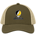 Appalachian Stealie Premium Unisex Trucker Cap — Design: Appalachian State University — Moss/Khaki