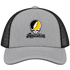 Appalachian Stealie Premium Unisex Trucker Cap — Design: Appalachian State University — Heather Grey/Black
