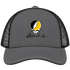 Appalachian Stealie Premium Unisex Trucker Cap — Design: Appalachian State University — Charcoal/Black