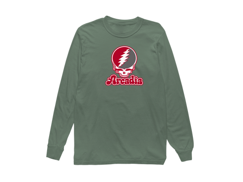 Arcadia Stealie Premium Unisex Long-Sleeve — Design: Arcadia University — Light Green
