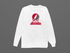 Arcadia Stealie Premium Unisex Long-Sleeve — Design: Arcadia University — White