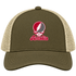 Arcadia Stealie Premium Unisex Trucker Cap — Design: Arcadia University — Moss/Khaki