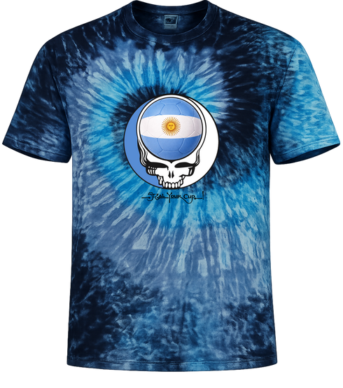 Argentina FIFA World Cup Stealie Tie-Dye T-Shirt