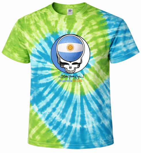 Argentina FIFA World Cup Stealie Tie-Dye T-Shirt