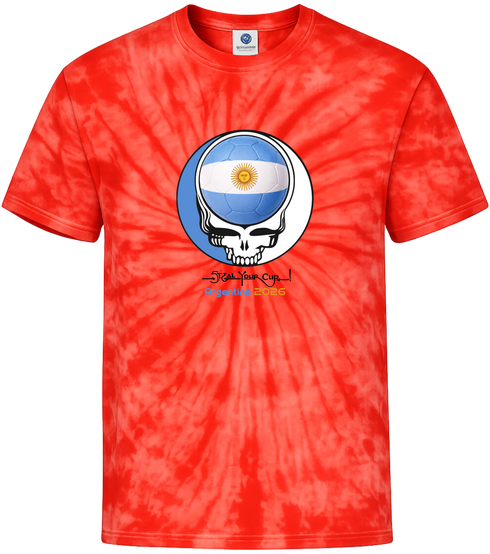 Argentina FIFA World Cup Stealie Tie-Dye T-Shirt