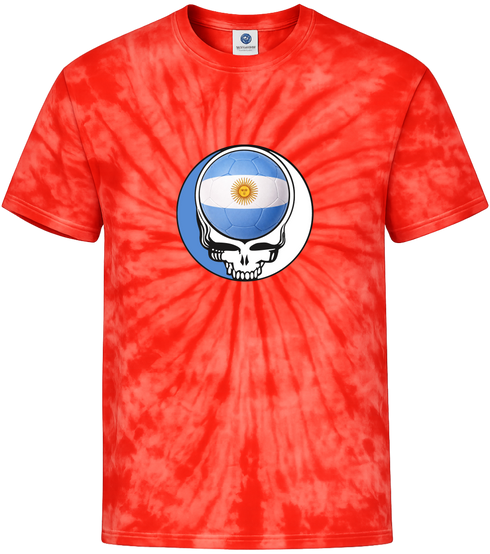 Argentina FIFA World Cup Stealie Tie-Dye T-Shirt