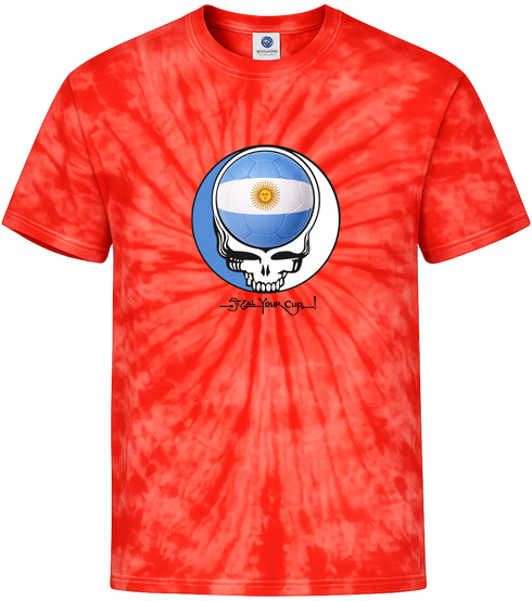 Argentina FIFA World Cup Stealie Tie-Dye T-Shirt