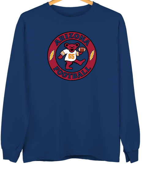 Arizona Football Dancing Bear Premium Crewneck — Arizona Cardinals — Navy