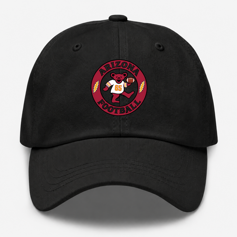 Arizona Football Dancing Bear Premium Dad Hat — Arizona Cardinals — Black