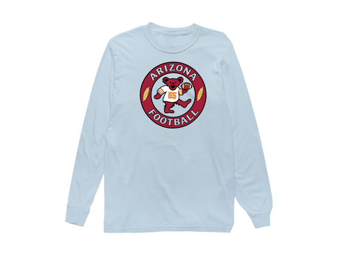 Arizona Football Dancing Bear Premium Long-Sleeve — Arizona Cardinals — Chambray